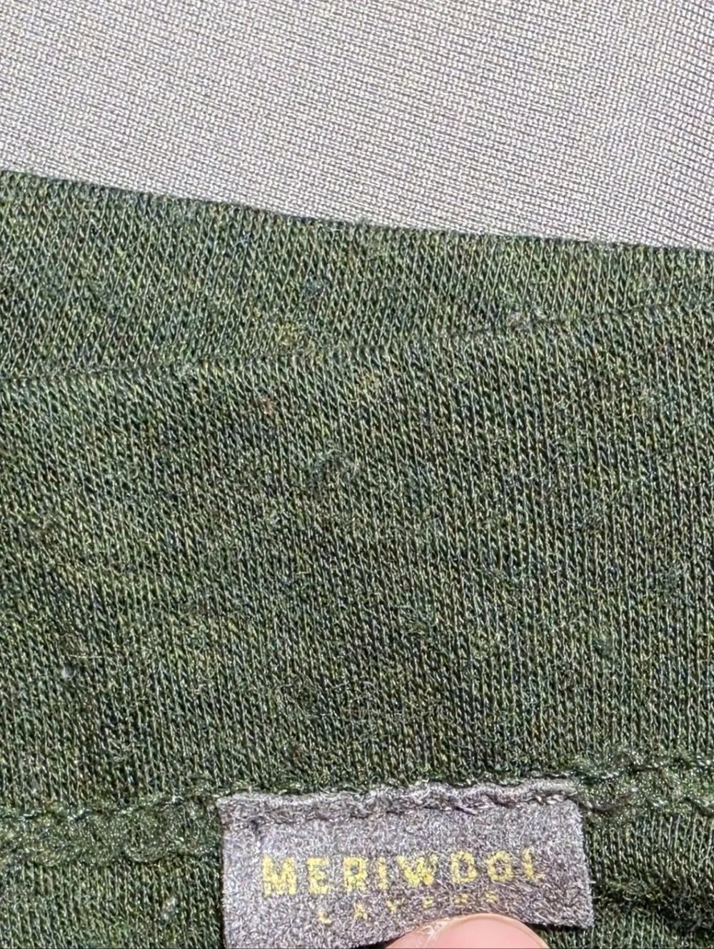 Men's Meriwool Olive Green Thermal Long Johns Base Layer